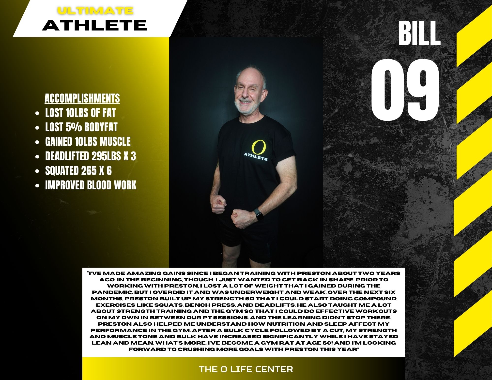 Bill · 09 — O Life Athlete feature
