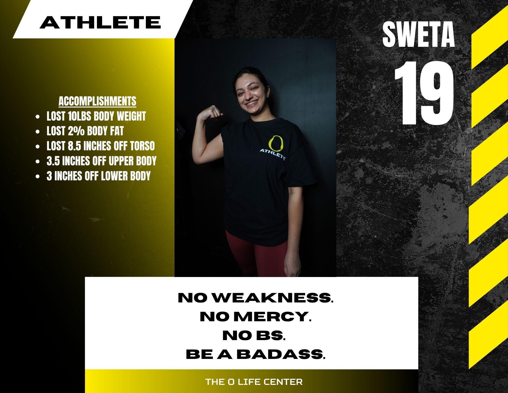 Sweta · 19 — O Life Athlete feature