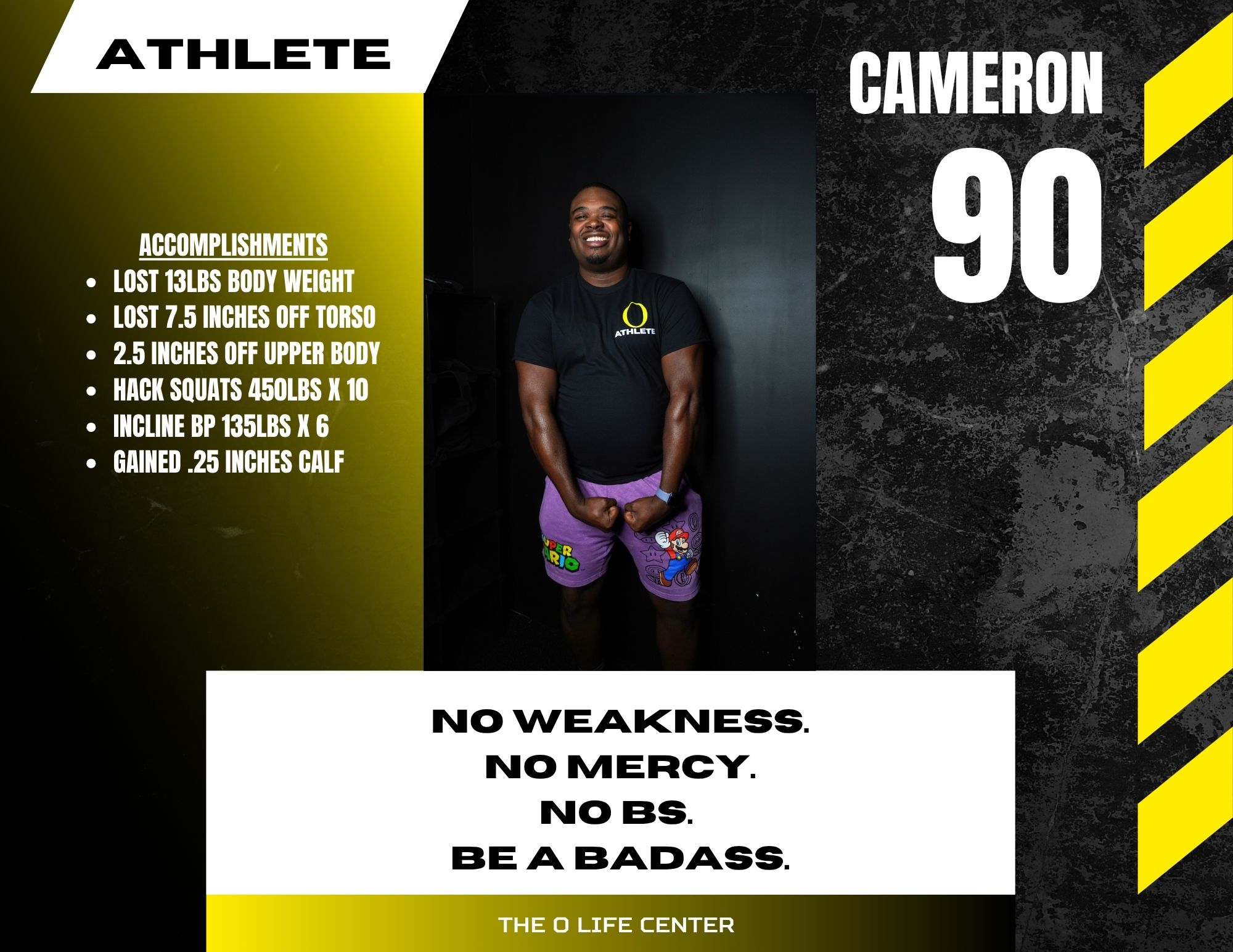 Cameron · 90 — O Life Athlete feature