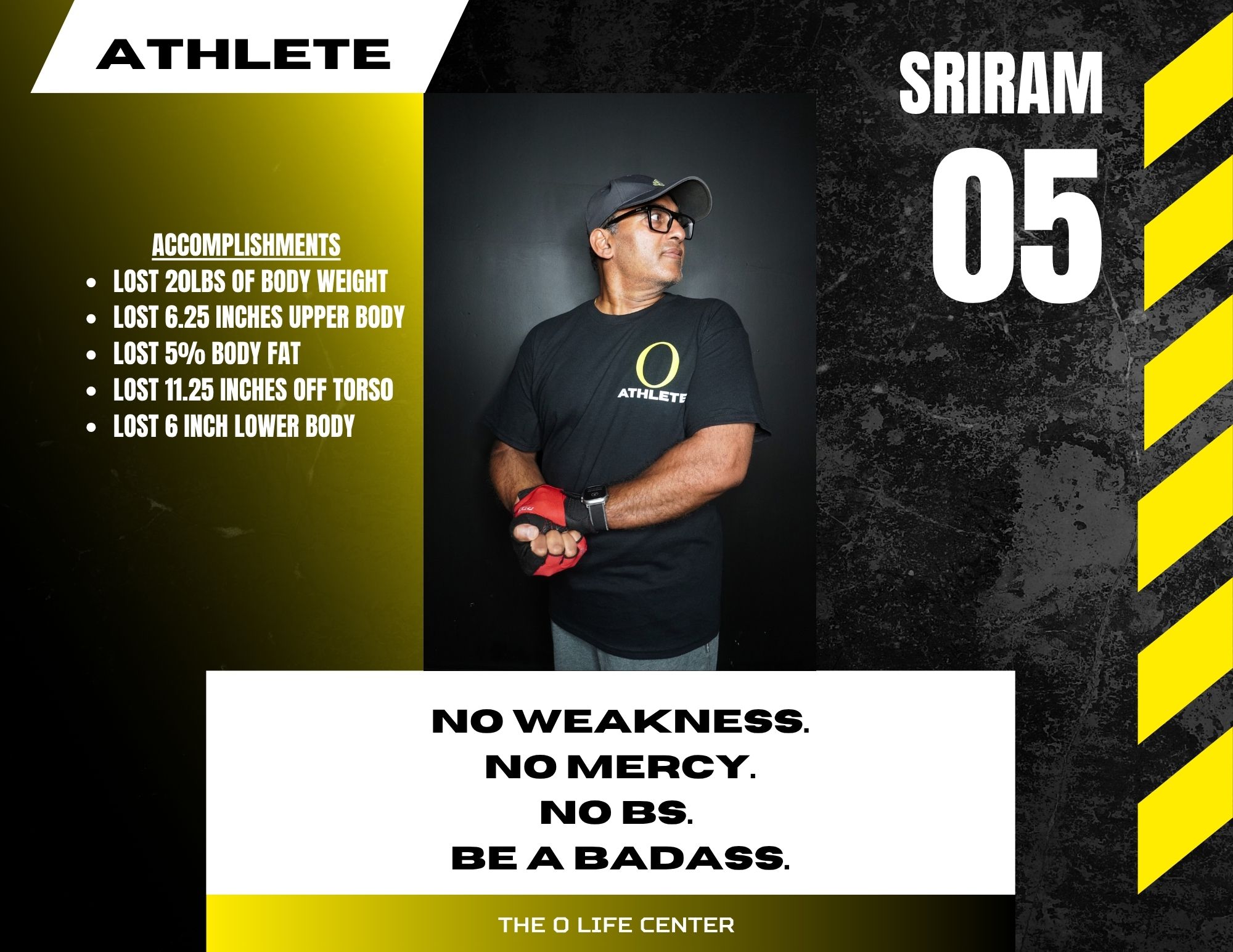 Sriram · 05 — O Life Athlete feature