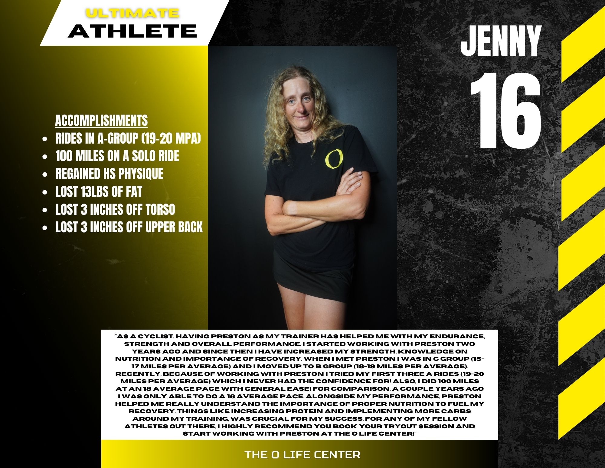 Jenny · 16 — O Life Athlete feature