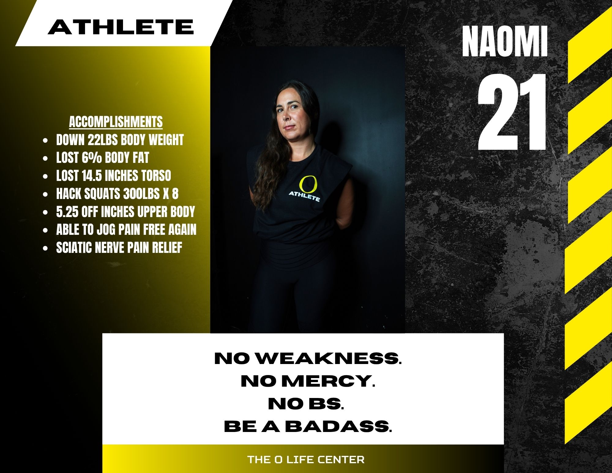 Naomi · 21 — O Life Athlete feature