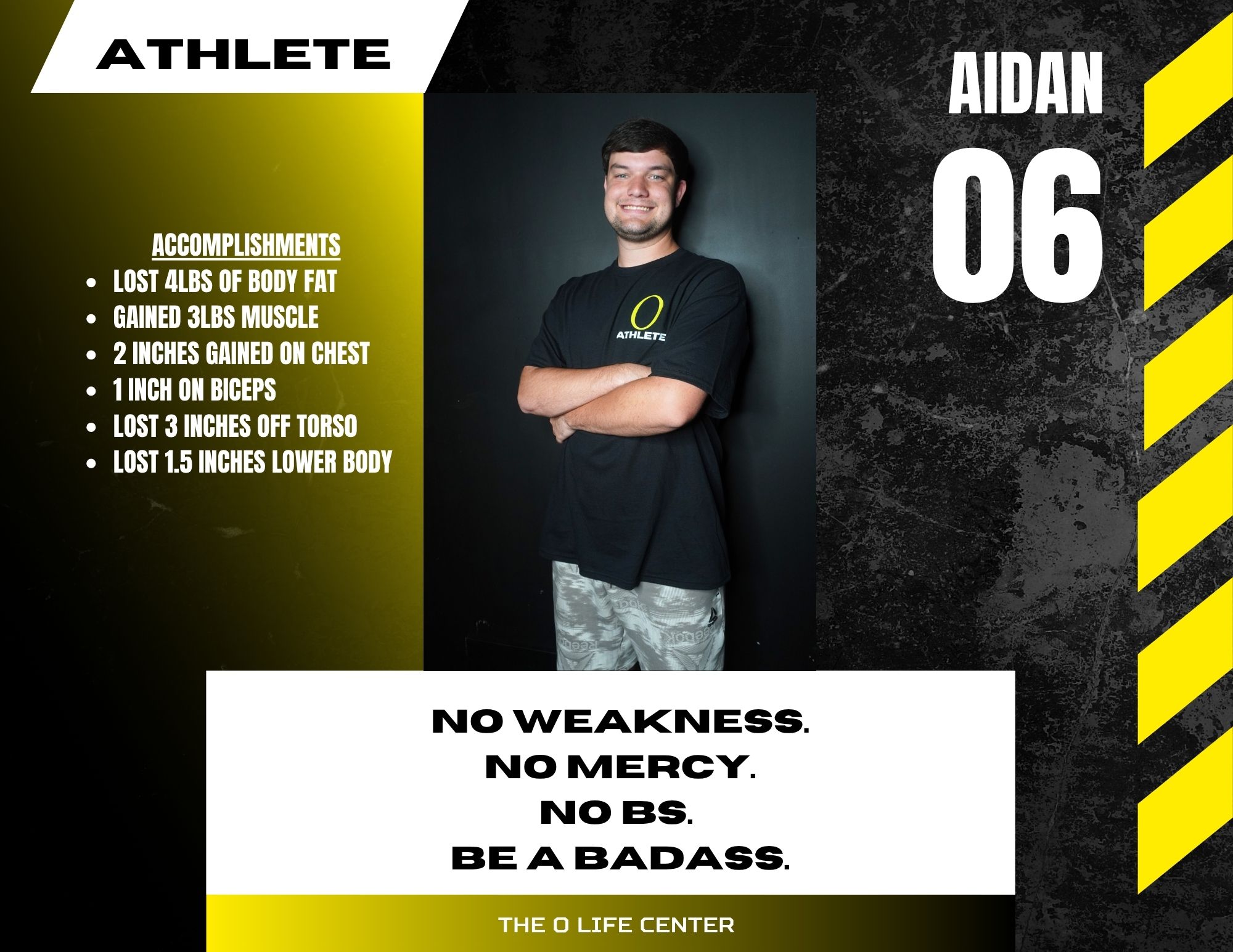 Aidan · 06 — O Life Athlete feature