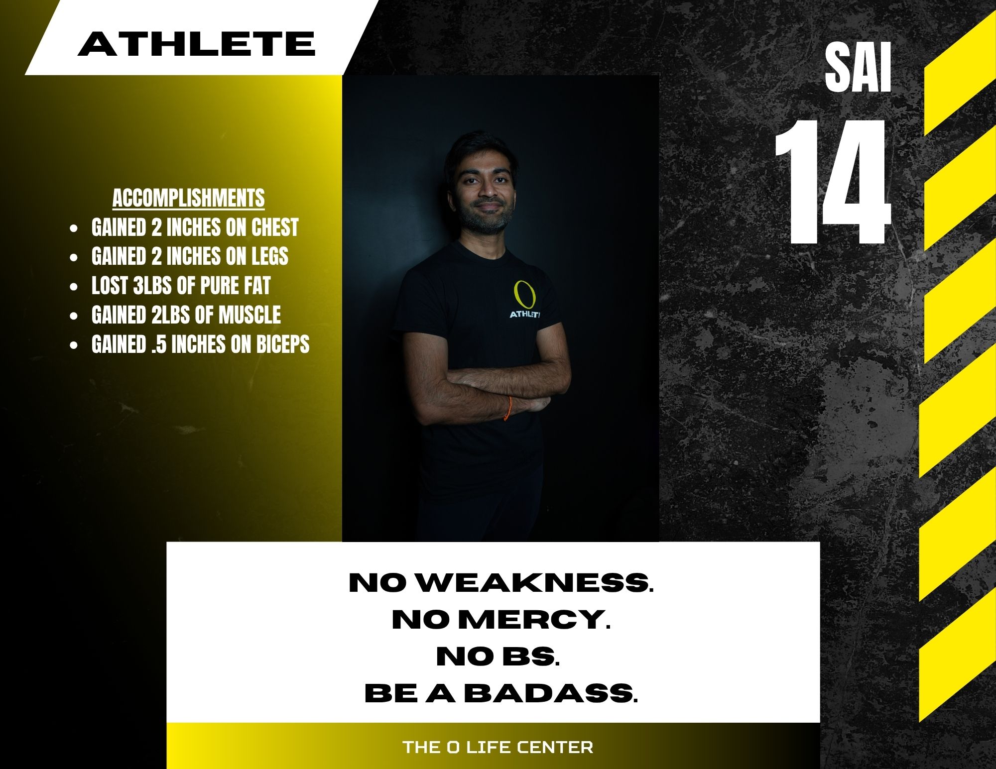 Sai · 14 — O Life Athlete feature