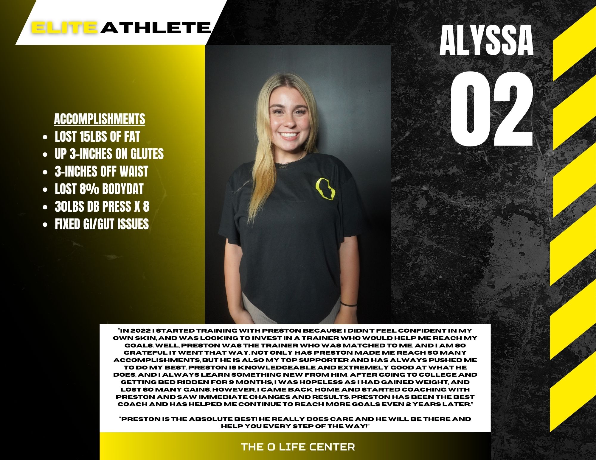 Alyssa · 02 — O Life Athlete feature