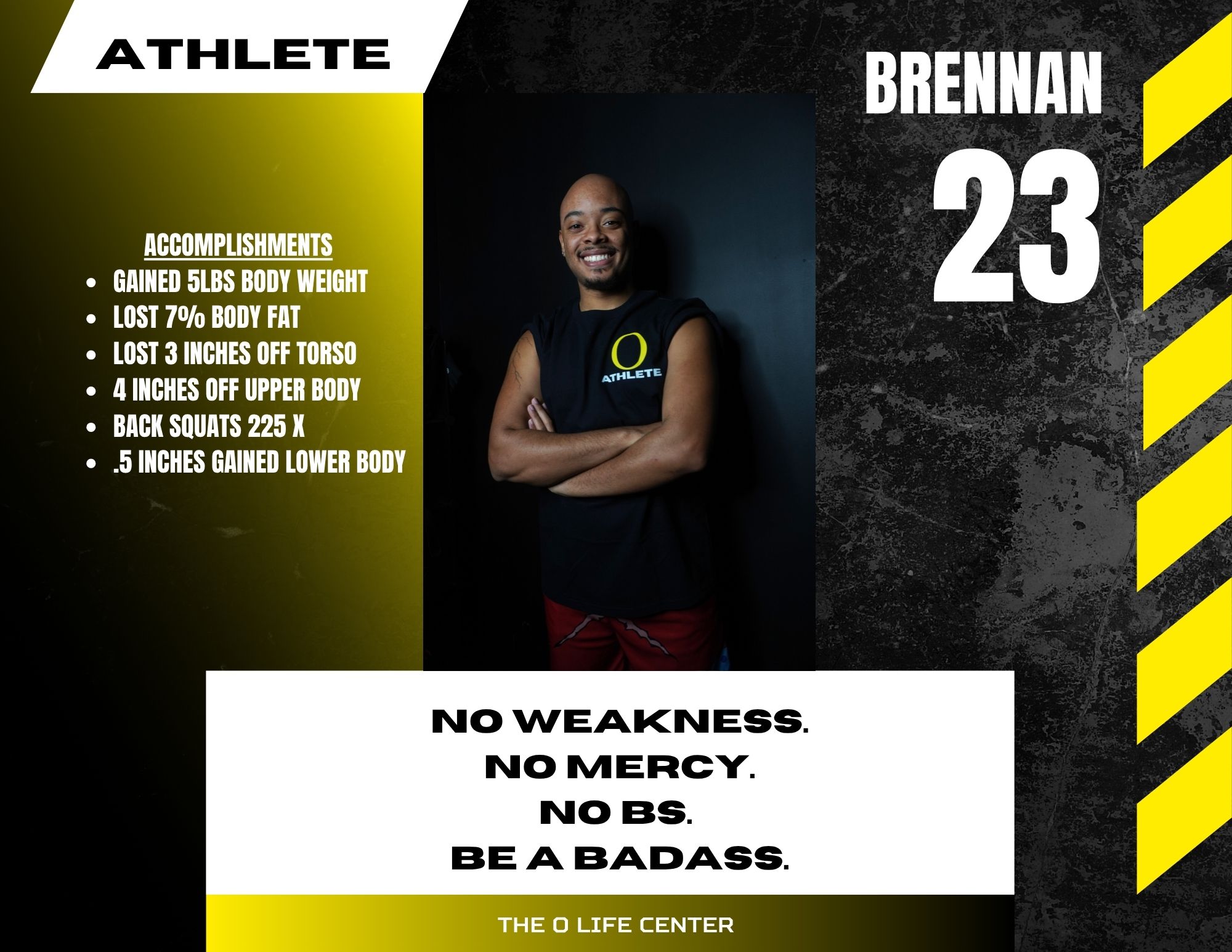Brennan · 23 — O Life Athlete feature