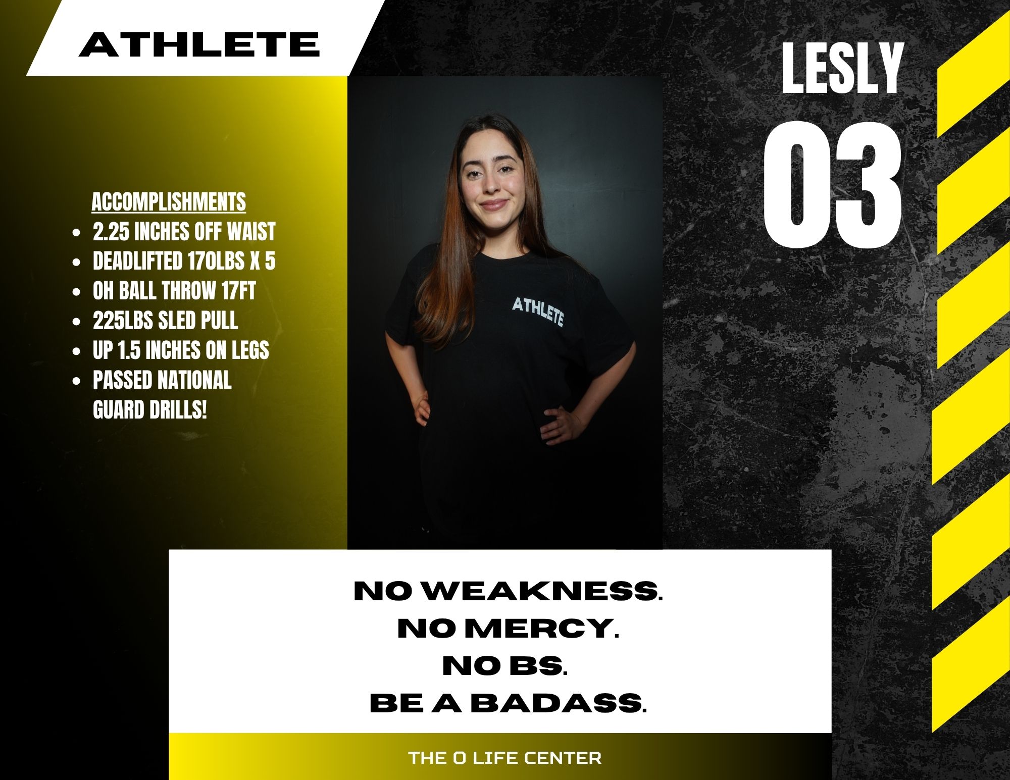 Lesly · 03 — O Life Athlete feature