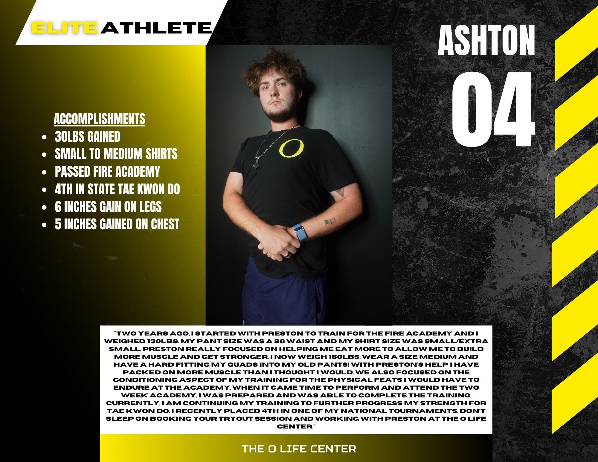 Ashton · 04 — O Life Athlete feature