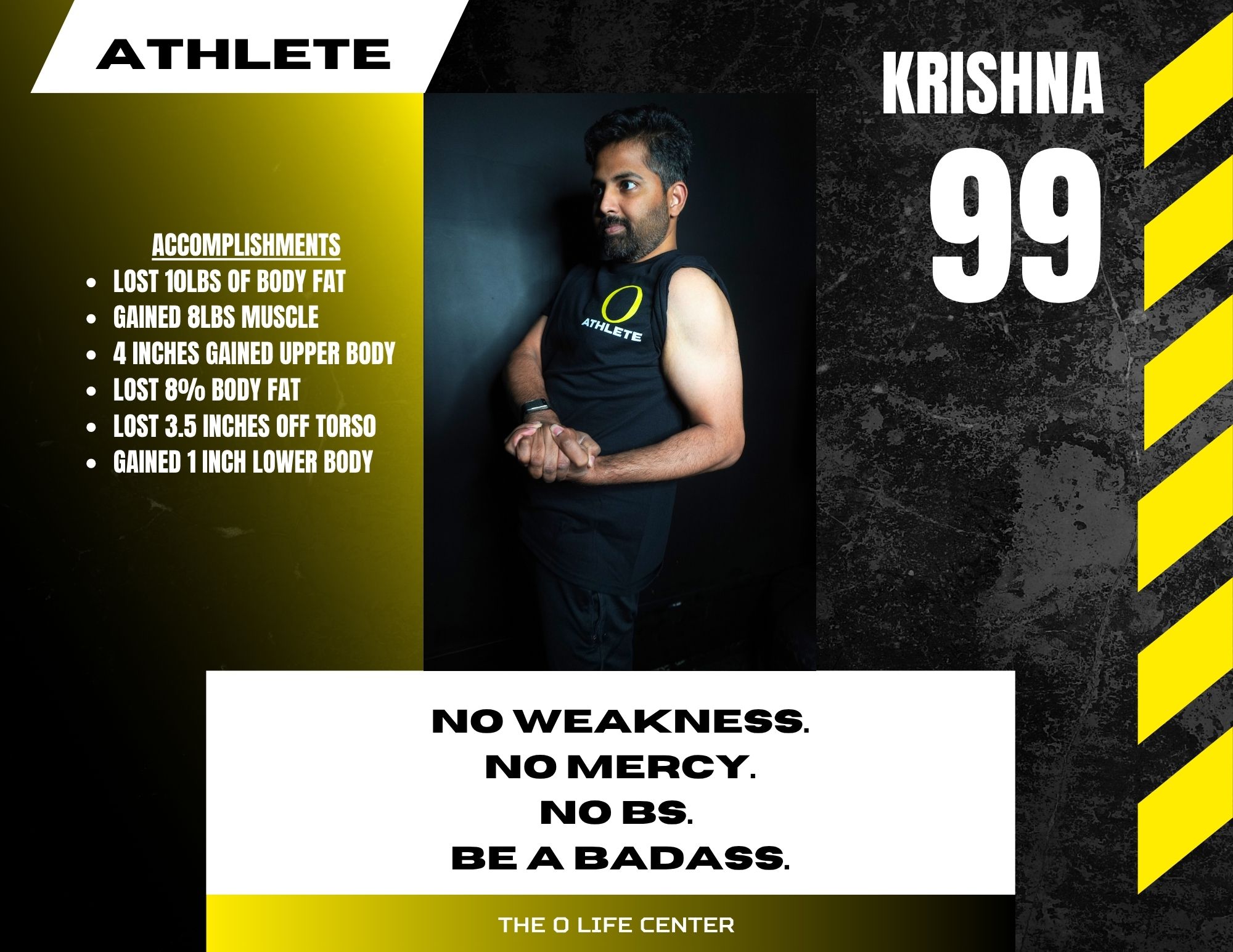 Krishna · 99 — O Life Athlete feature