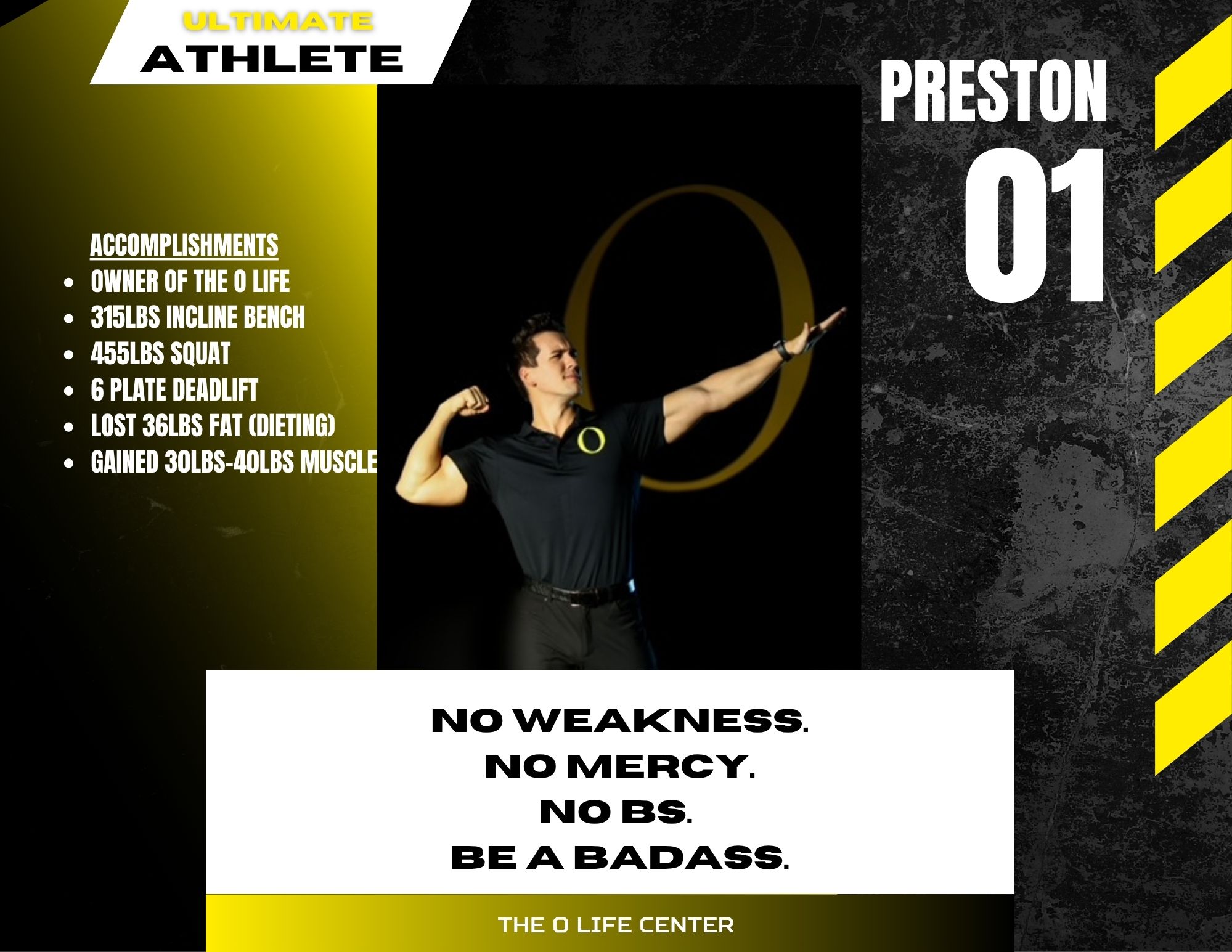 Preston · 01 — O Life Athlete feature
